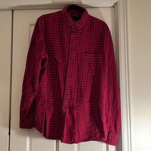 Lands End Flannel - Red and Blue